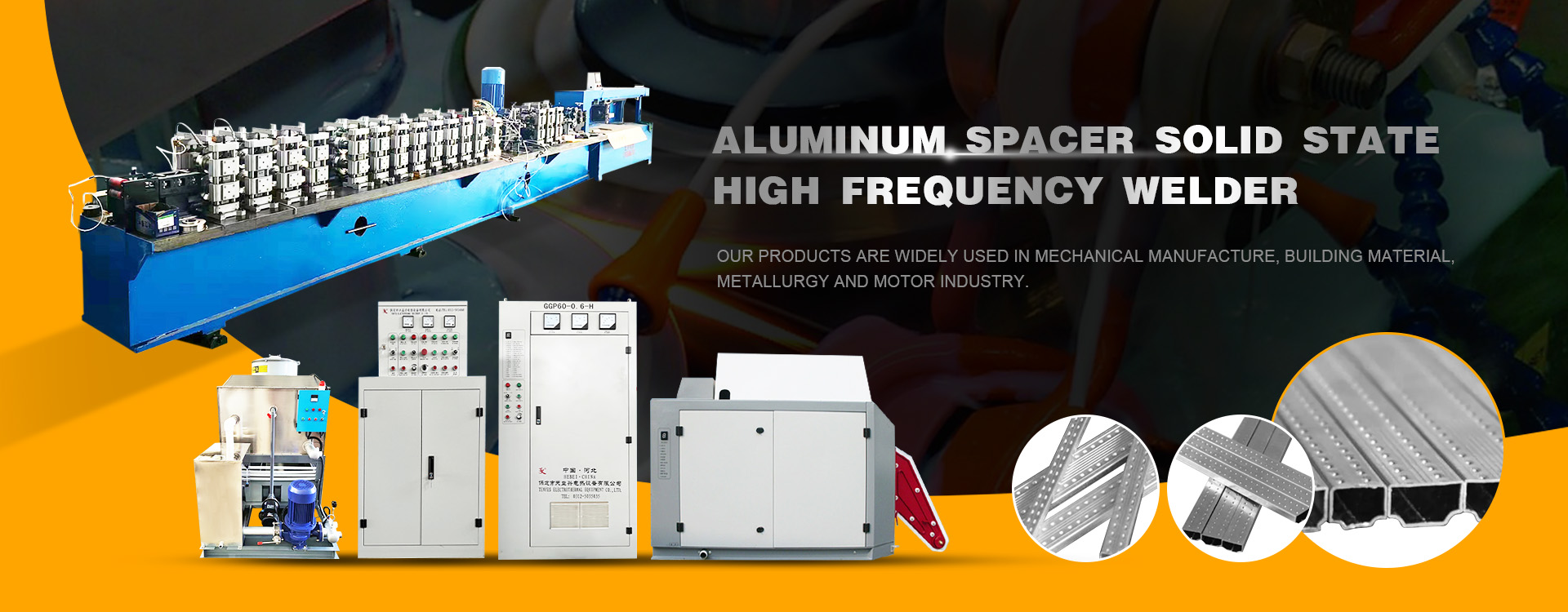 Aluminium Spacer Solid State Tukang Las Frekuensi Tinggi Cina